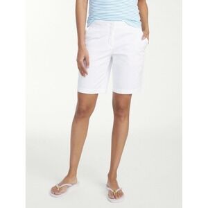 Tommy‎ Bahama Sail Away Twill Bermuda Shorts Size 8 White Ellery Fit NWT